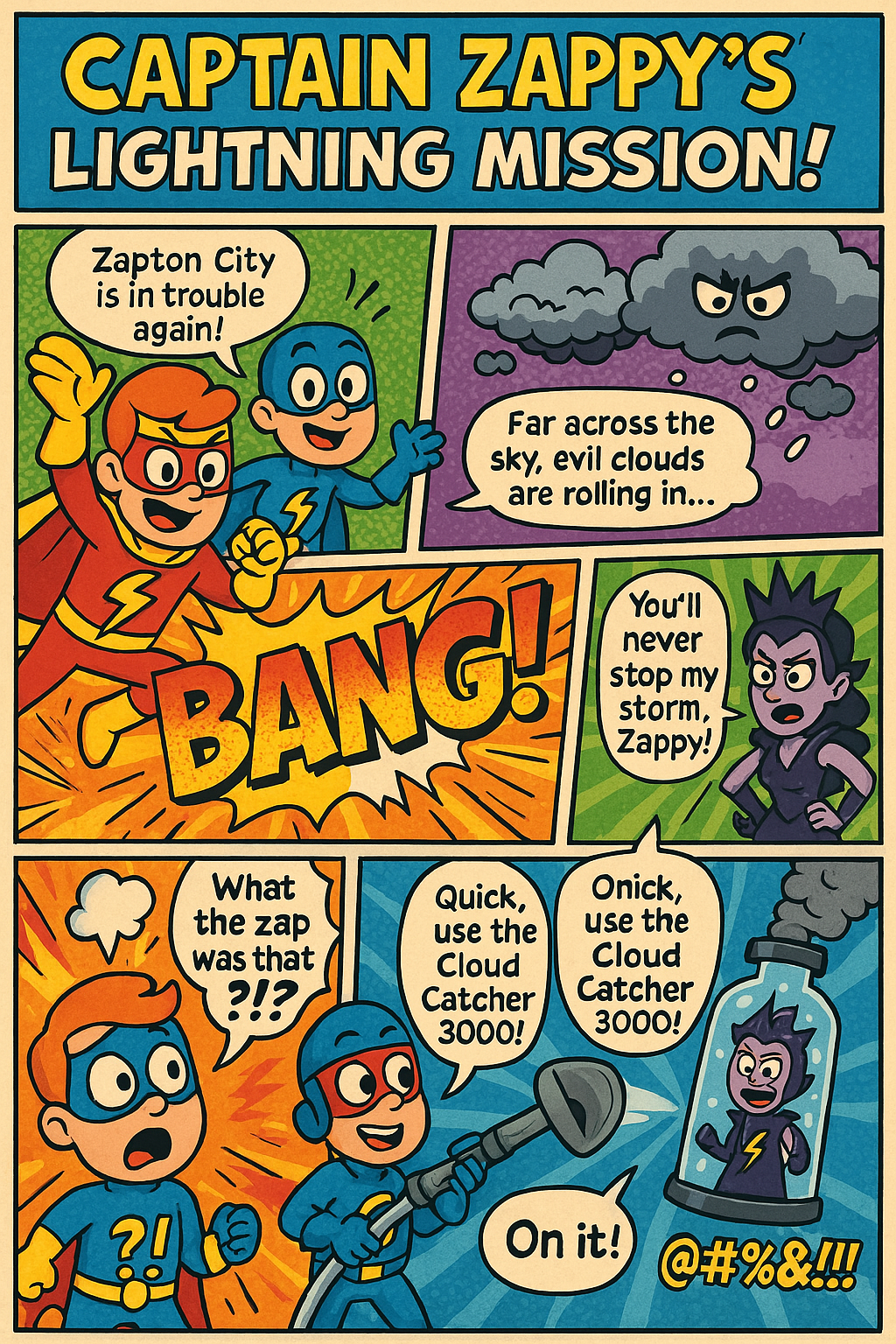 Comic example created with Pixmot AI